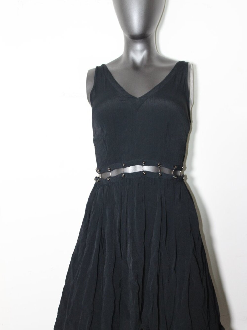 Topshop Semi Sheer Black Minidress - Picture 2 of 4